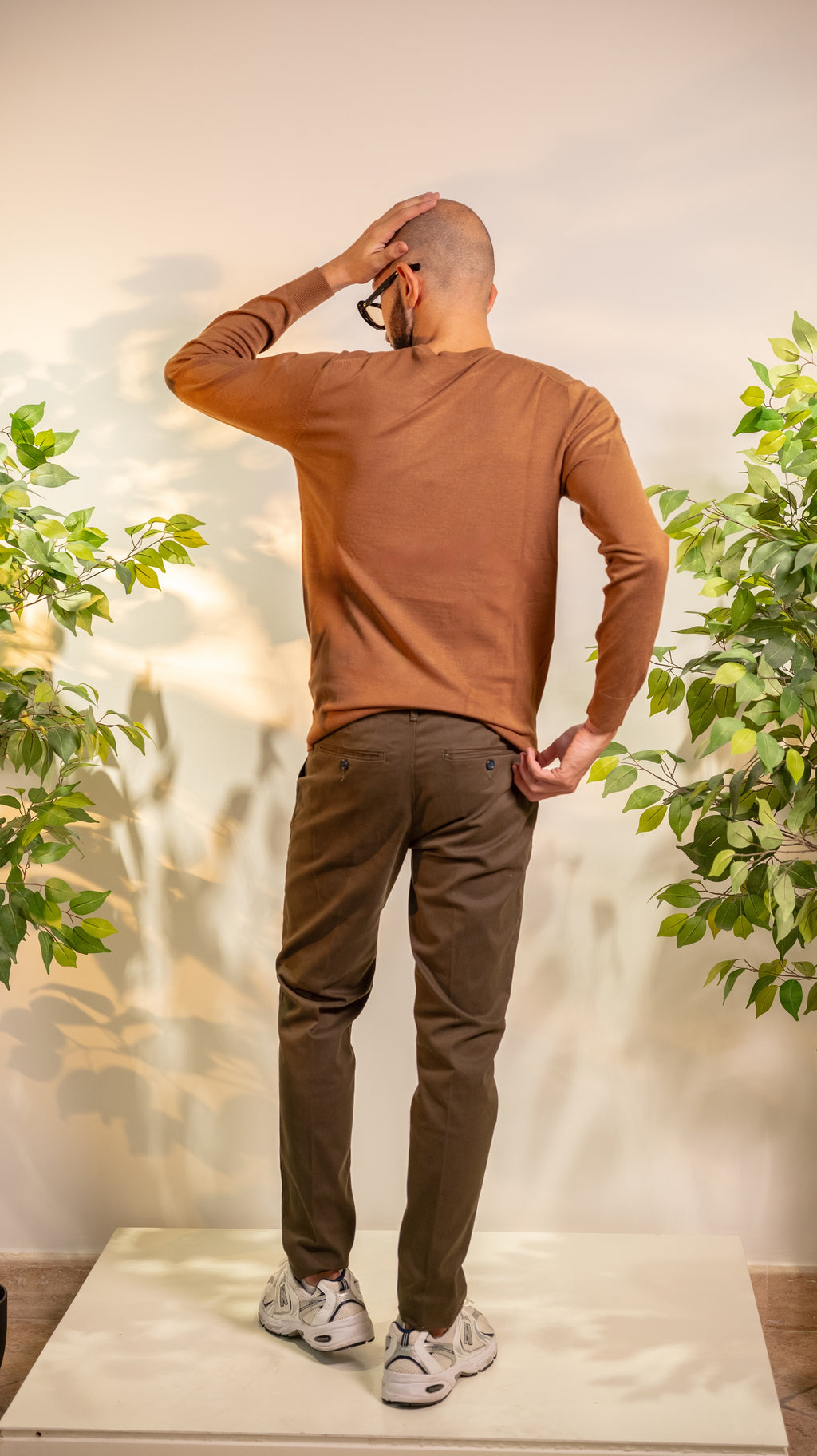 MAGLIONCINO IN VISCOSA CAMMELLO