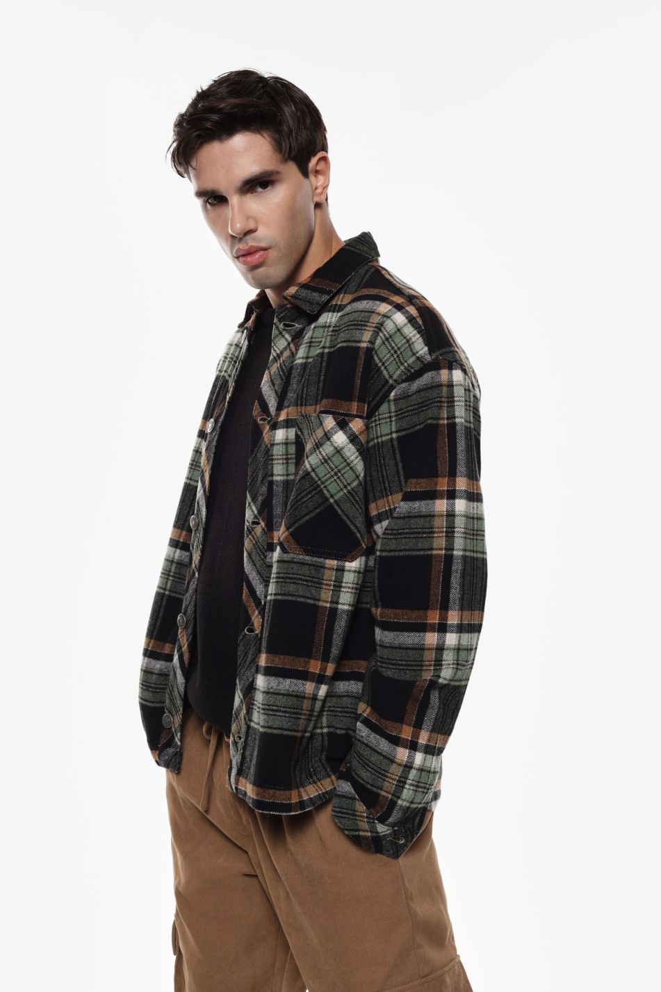 CAMICIA A QUADRI CON COLLETTO CLASSICO