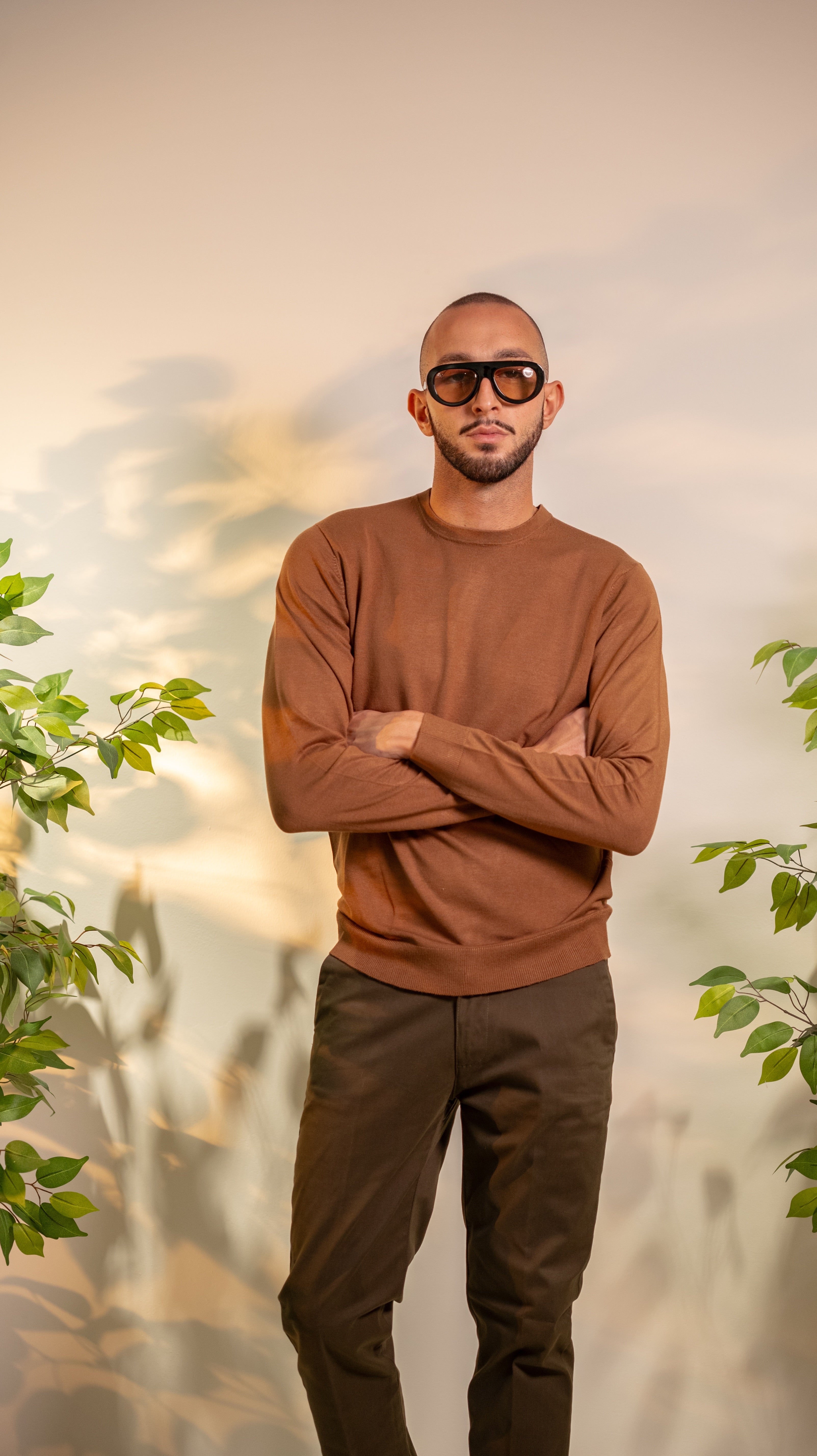 MAGLIONCINO IN VISCOSA CAMMELLO