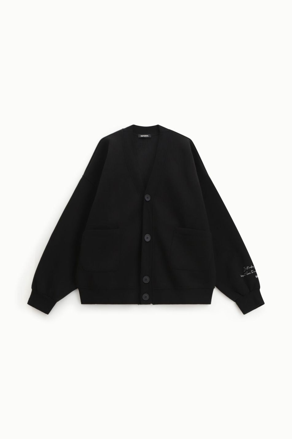 FELPA CON ABBOTTONATURA E TASCHE