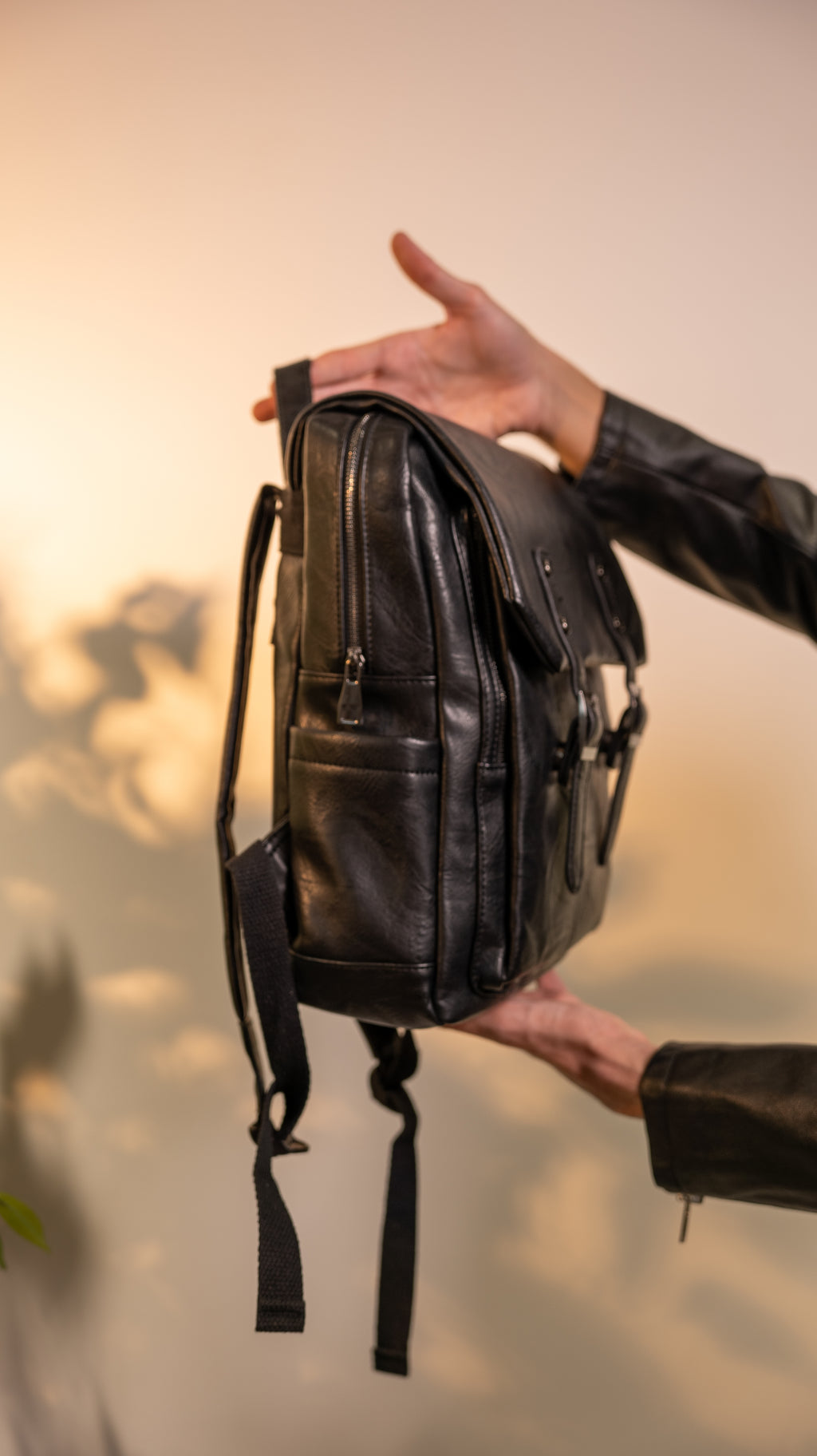Zaino in vera pelle