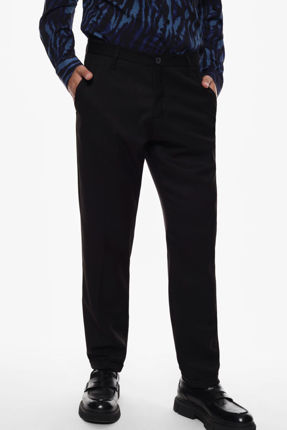 PANTALONI REGULAR-FIT TINTA UNITA da abito
