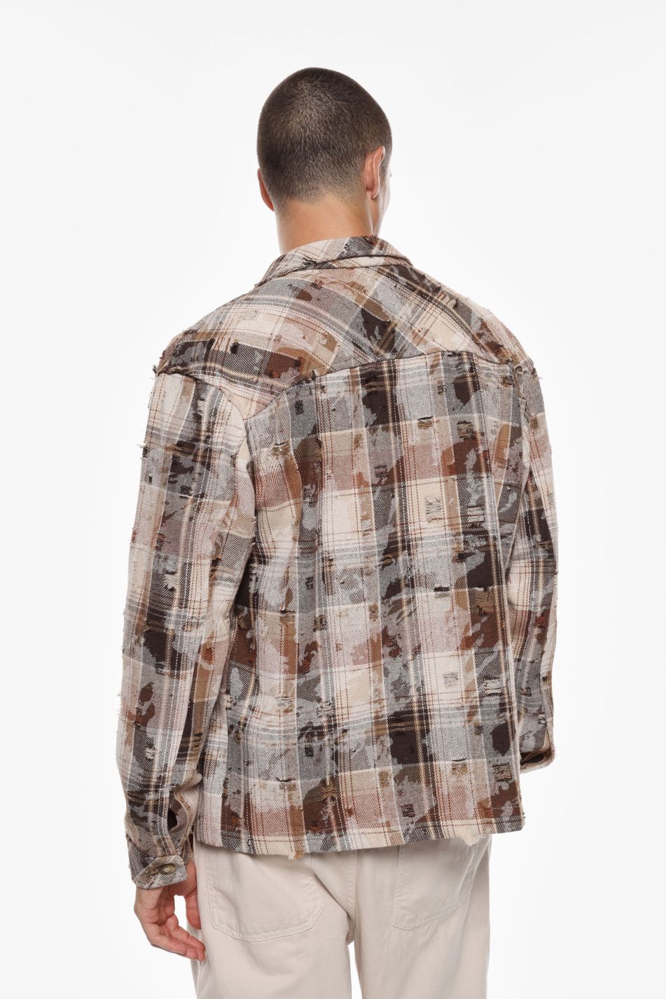 CAMICIA A QUADRI BOTTONI SINGOLI