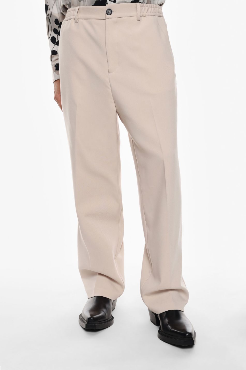 PANTALONI REGULAR-FIT TINTA UNITA