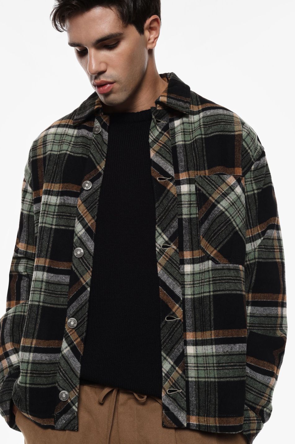 CAMICIA A QUADRI CON COLLETTO CLASSICO