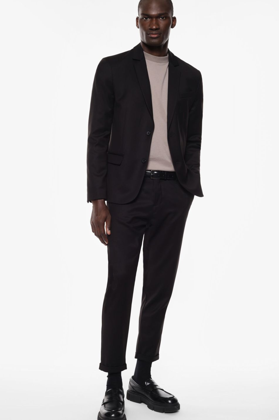 PANTALONI SLIM FIT TINTA UNITA