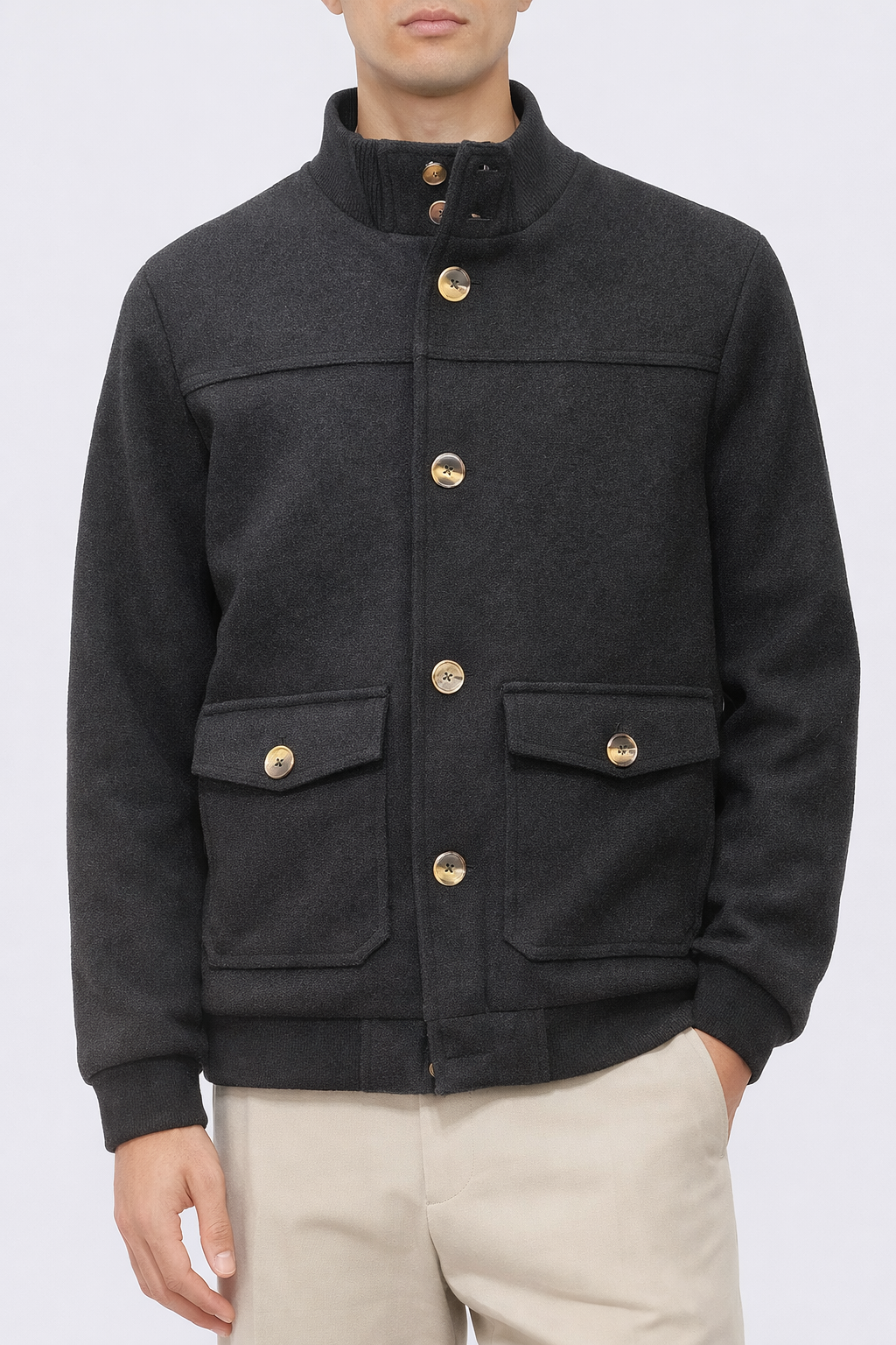 Giubbino Bomber in Panno