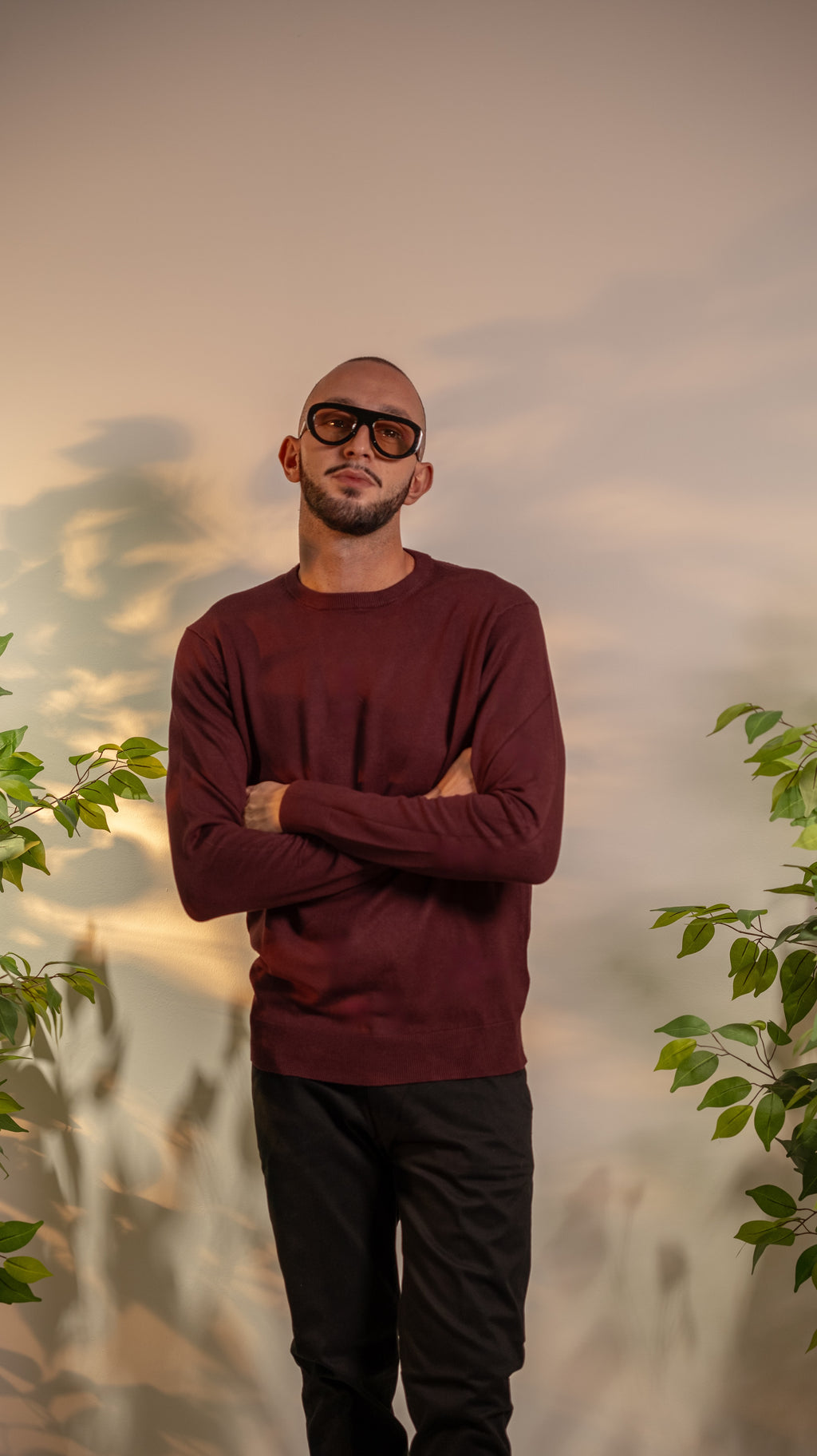 Maglioncino in viscosa bordeaux