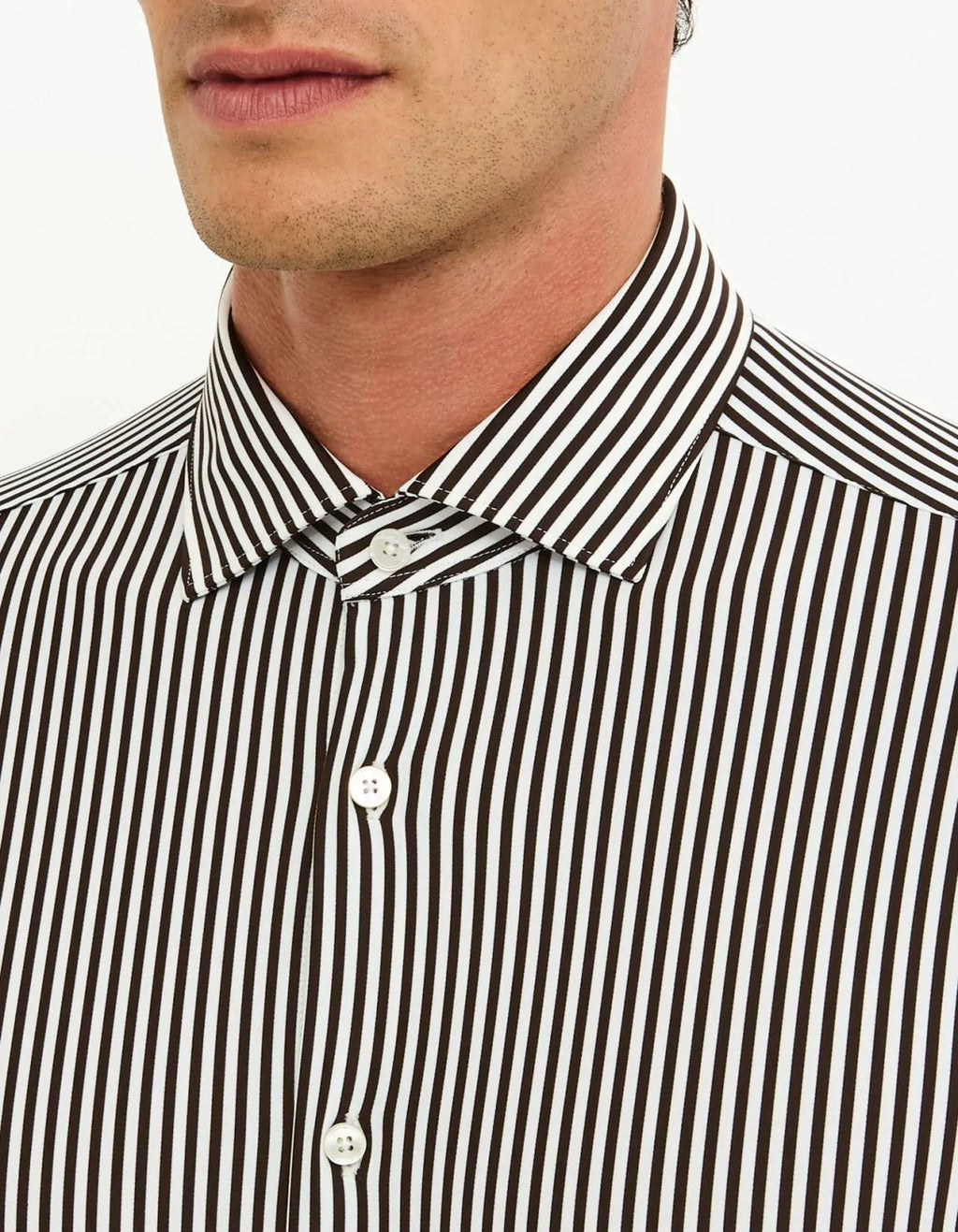 Camicia a righe moro slim